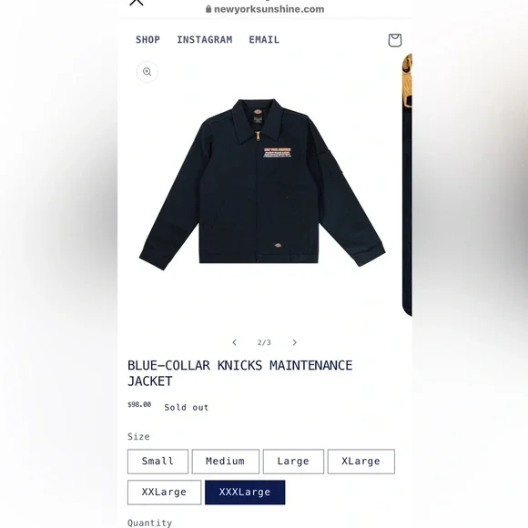 BLUE-COLLAR KNICKS MAINTENANCEJACKET